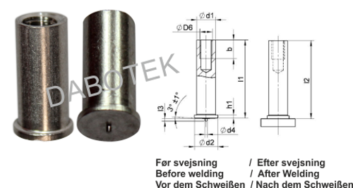 IT Gevindbøs M3-Ø5x40 Matr. A4