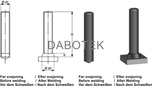 FD Threaded stud M6x65 mm Matr. 4.8 acc. EN ISO 13918