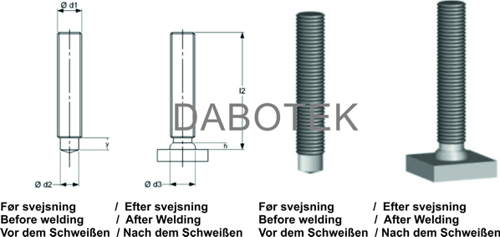MD Threated Stud M24x20 mm Matr. 4.8 acc. EN ISO 13918 (MPF)