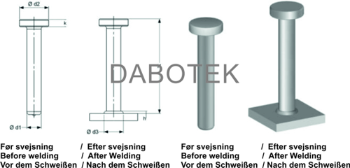 SD Shear Connector 10x35 mm Matr. S235J2+C470 Dyvel
