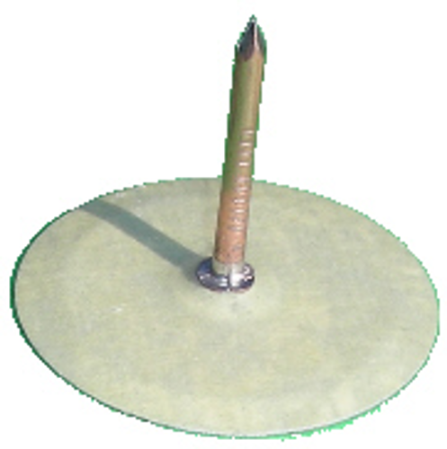 Tallerkenstift Ø38x28x2,7mm, Klips Isoleret