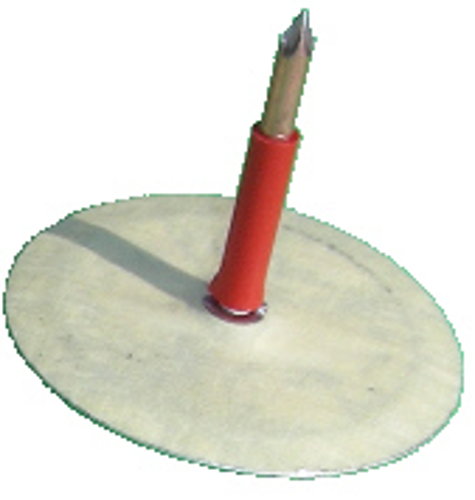 Tallerkenstift Ø38x68x2,7mm, Klip og Pin Isoleret